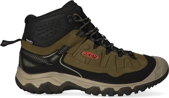 Keen Targhee IV Mid - maat 42 - Heren Wandelschoenen Dark Olive/Gold Flame | Groen | Nubuck