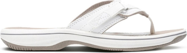 Clarks Brinkley Sea - Maat 39.5 - Dames Slippers - White