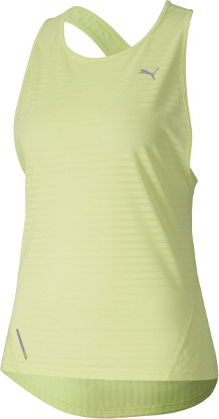 PUMA Last Lap Excite Summer Tank Dames - XS - Sportshirt - Sunny Lime