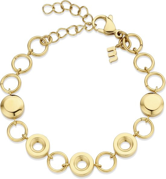 Melano Vivid Tripple Stone armband - goudkleurig - dames