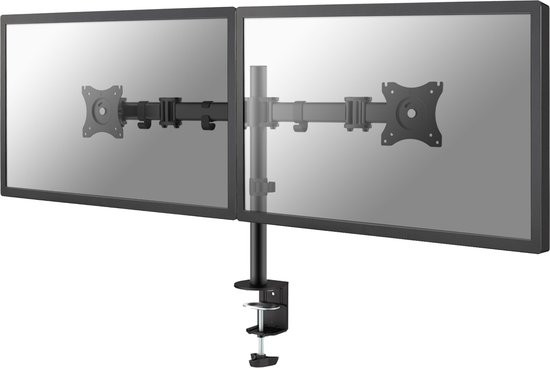 Neomounts NM-D135DBLACK Monitorarm 2 schermen 10-27" - 0-8 kg/scherm - zwart