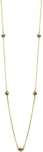 Casa Jewelry Collier Pom Grey - Goud Verguld