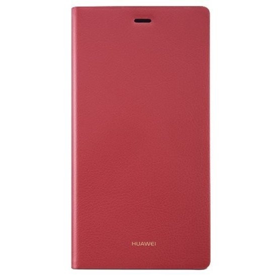 Huawei flipcover leder voor Huawei P8 Lite - rood