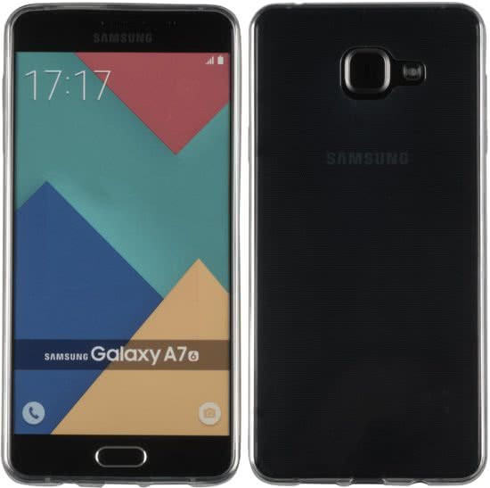 MP Case transparant tpu case hoesje voor Samsung Galaxy A7 2016 (A710F) en gratis glasfolie tempered