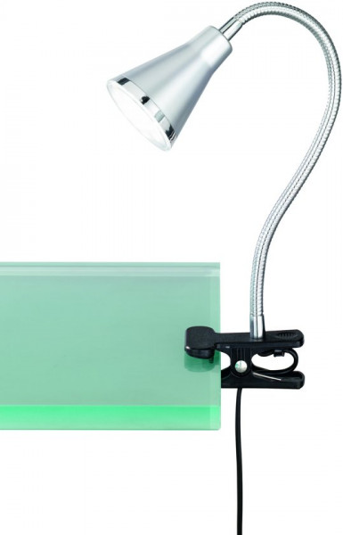 Reality Klemlamp - Arras 1 x LED, :7,0cm Snoerschakelaar, Flexibel
