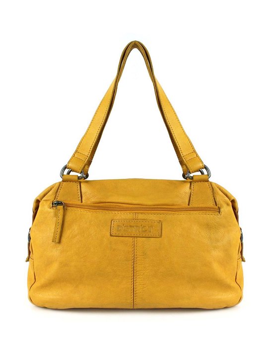 DSTRCT Harrington Road Leren Handtas / Schoudertas - Oker Geel