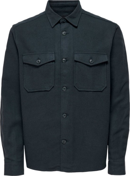 ONLY & SONS - Maat XL - ONSMILO LS SOLID OVERSHIRT NOOS Heren Overhemd