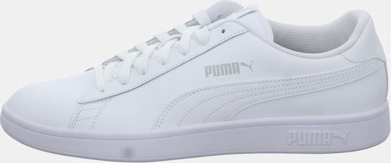 PUMA - Maat 41 - Smash v2 L Unisex Sneakers - Puma White-Puma White