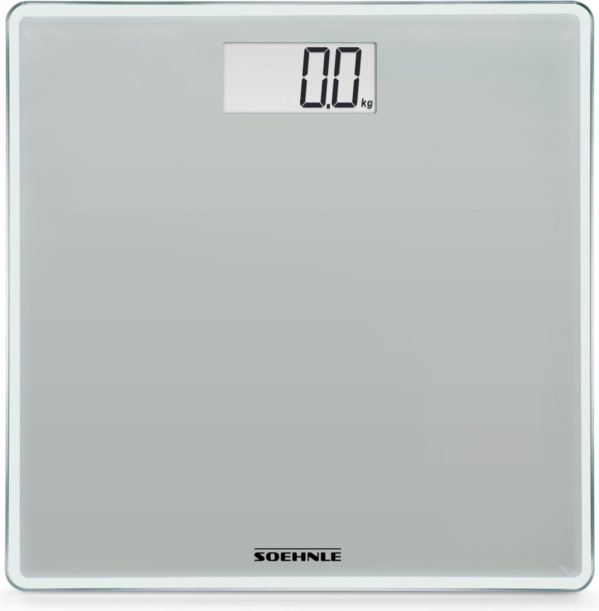 Soehnle personenweegschaal digitaal Style Sense Compact 200 - stone grey / grijs - tot 180 kg - incl