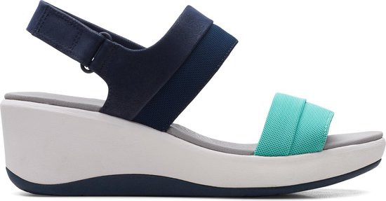 Clarks Step Cali Muir - maat 39 - Navy Combi - Vrouwen