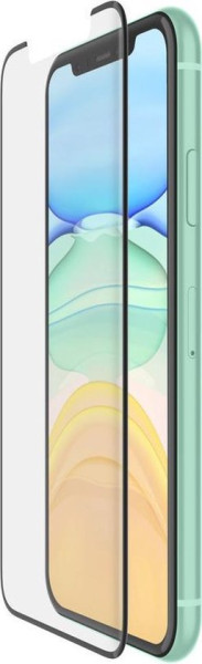 Belkin Tempered Glass Curved screenprotector voor de iPhone Xr, iPhone 11 - Zwarte rand