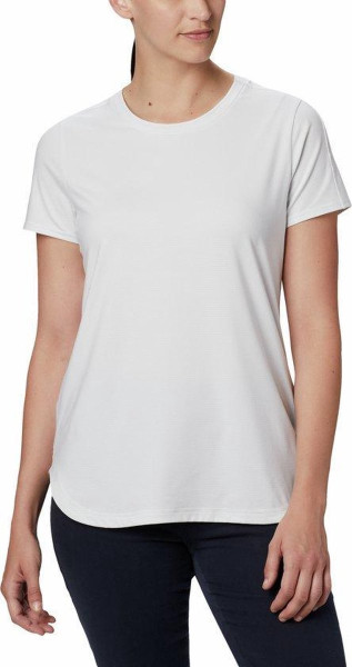 Columbia - Maat L - Firwood Camp Ii Ss Tee Outdoorshirt Dames - White Small Str