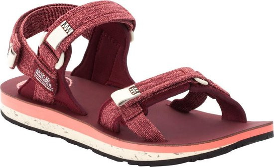 Jack Wolfskin Outfresh Deluxe Sandalen Heren - Carbernet / Champagne - Maat 37