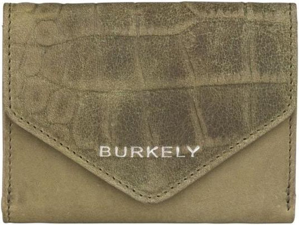 BURKELY Croco Cody Wallet S Portemonnee - Groen