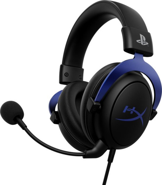HyperX Cloud Gaming Headset - Bedraad - Hoofdband - PS5 - Zwart, Blauw