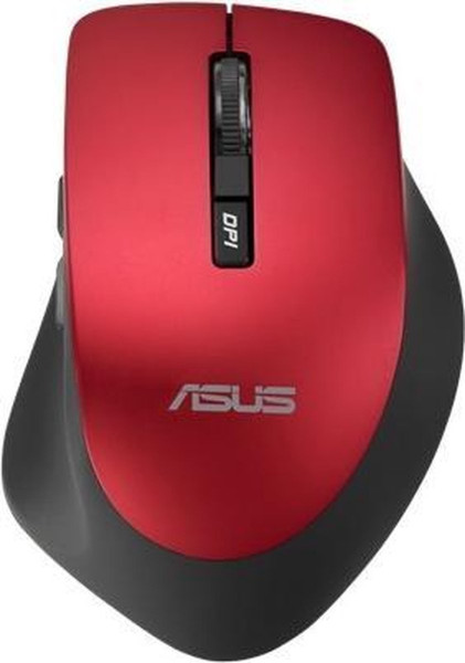 ASUS WT425 - Draadloze Muis - Rechtshandig - Optisch - 1600 DPI - Rood
