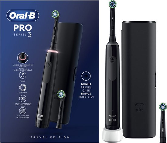 Oral-B Pro 3 3500 - Zwart Elektrische Tandenborstel