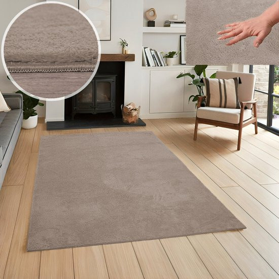 Wasbaar vloerkleed - Taupe 160 X 220 CM
