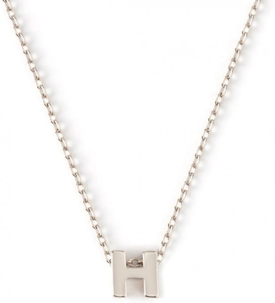 Orelia letter H ketting - zilverkleurig - Staal