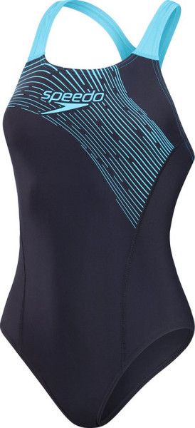 Speedo Maat 38 Medley Logo 1 Piece Marine/Blauw Sportbadpak