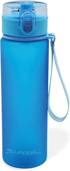 MELIANDA MA-7300 Lightweight Leak-Proof Water Bottle 550 ml with Nylon Wrist Loop and Snap Closure B