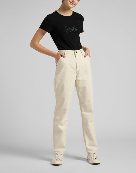 LEE Slim Cropped - Maat XL - Black Dames T-shirt