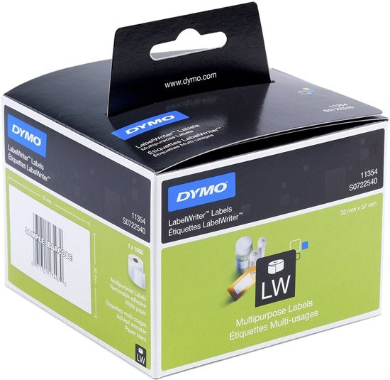 Dymo Labels 11354 - Verwijderbare Multifunctionele Etiketten €“ voor Dymo Labelwriter 450 €“ 450 Tur