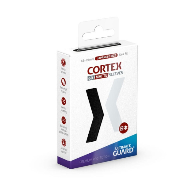 Ultimate Guard 60 Cortex Sleeves Japanse maat zwart