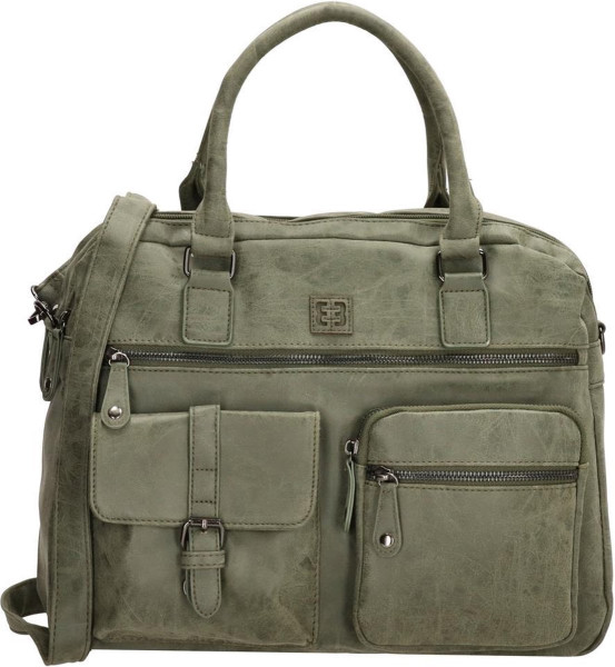 Enrico Benetti Ardèche 66585 Handtas met 15" laptopvak - Olijf groen