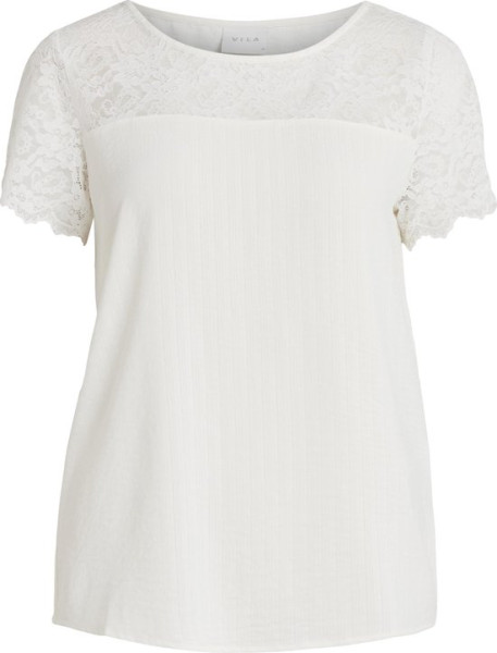 VILA - Maat 40 - VILOVIE S/S LACE TOP/SU Dames T-Shirt