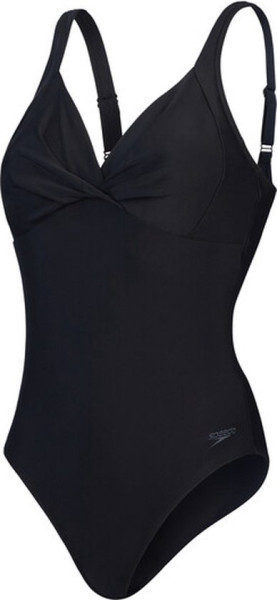 Speedo Maat 40 Shaping Cross Knot 1 Piece Dames Sportbadpak - Zwart