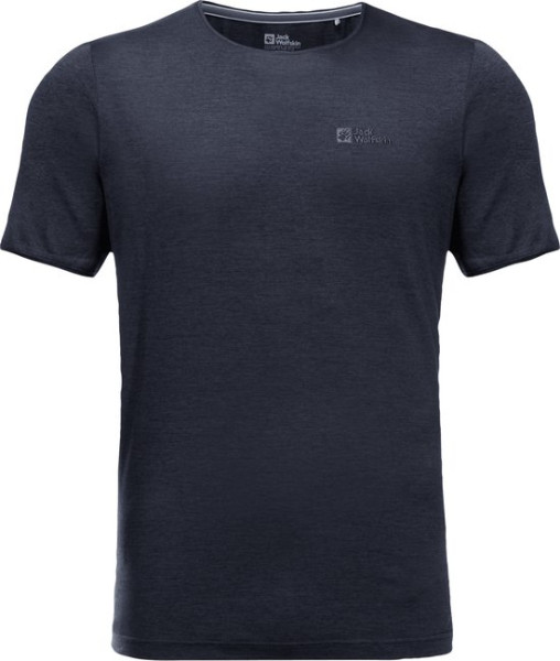 Jack Wolfskin Maat L TRAVEL T M Heren Outdoorshirt - night blauw