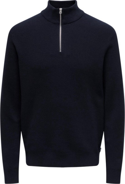 ONLY & SONS - Maat L - ONSPHIL REG 12 STRUC HALF ZIP KNIT NOOS Heren Trui