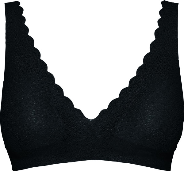 sloggi - Maat S ZERO Feel Lace Bralette - Zwart