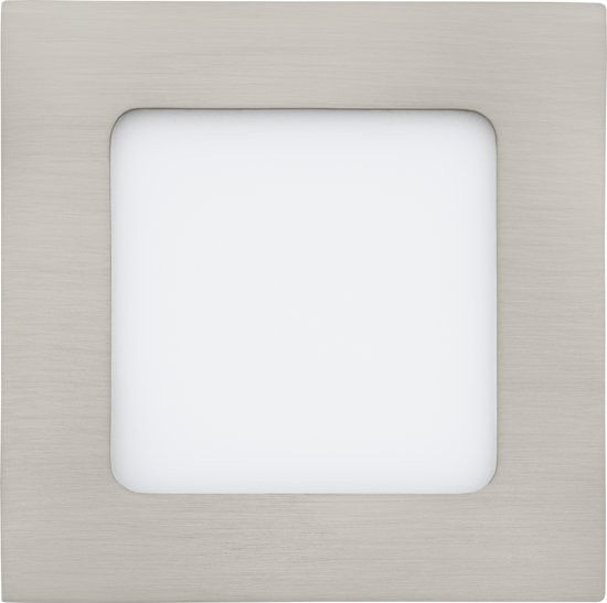 EGLO Fueva 1 - Inbouwspot - LED - 120X120mm. - Nikkel - 3000K