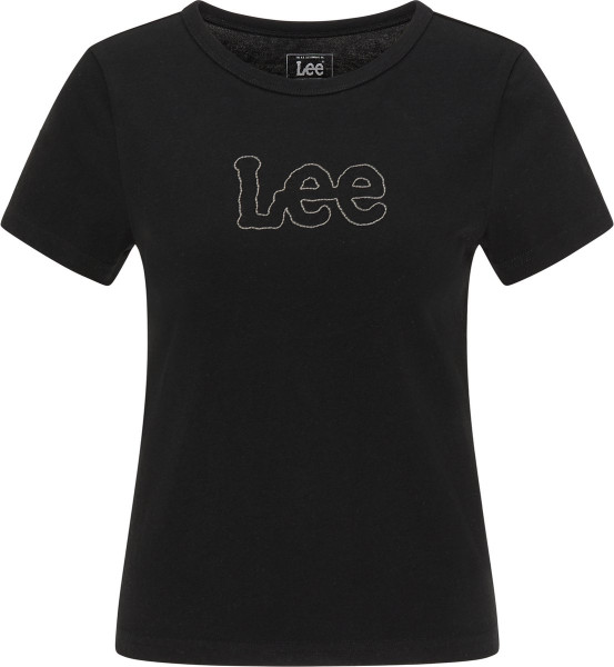 LEE Slim Cropped - Maat XS - Black Dames T-shirt