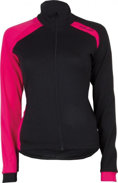 XLC Sport Shirt - Fietsshirt - Dames - LangeMouw - MaatL - Zwart/Roze