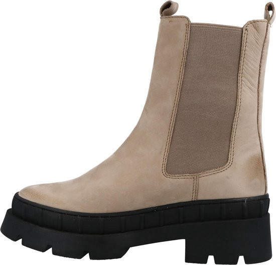 PS Poelman - maat 40- NORA Dames Chunky Chelsea Laars - Beige Taupe