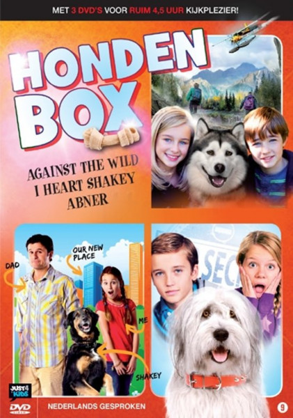 Honden Filmbox- Against the wild, Abner, I heart Shakey -DVD