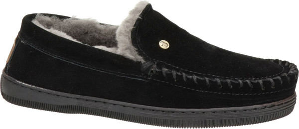 Warmbat - 42 - Grizzly Suede Heren Pantoffels - Black