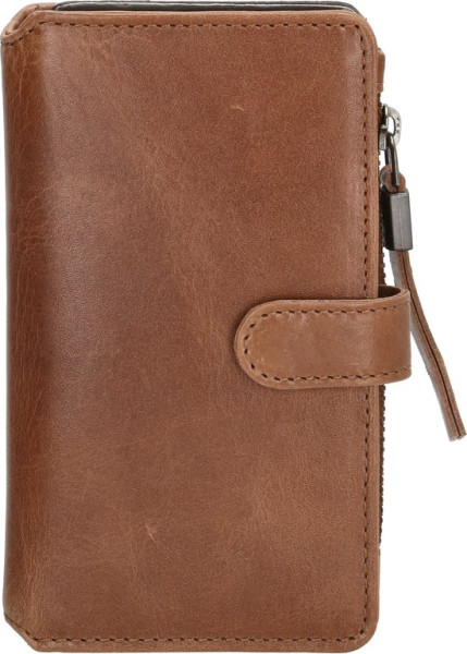 Hide & Stitches Porto Telefoontasje - Bruin - 100% Leer