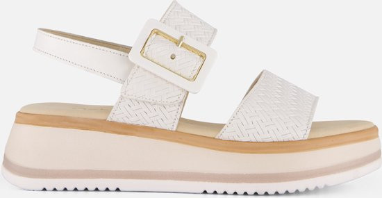 Gabor - Maat 39 - Sandalen wit Leer - Dames