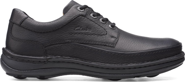 Clarks Nature Three - maat 42 - Heren Veterschoenen - Zwart
