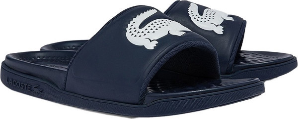 Lacoste Croco Dualiste - maat 46 - Heren Slippers - Blauw/Wit