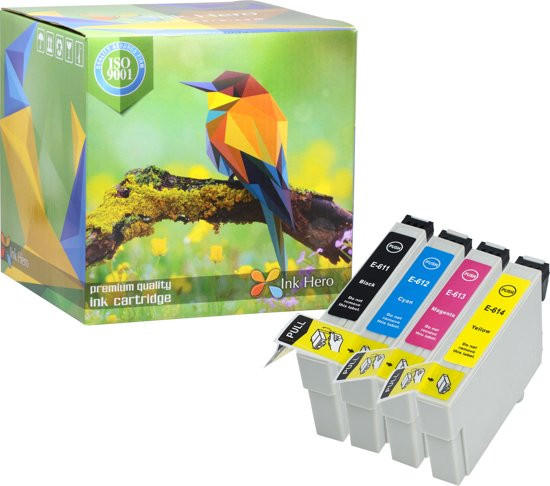 Ink Hero - 20 Pack - Inktcartridge / Alternatief voor de Epson T1295 T1291 T1292 T1293 T1294 Stylus