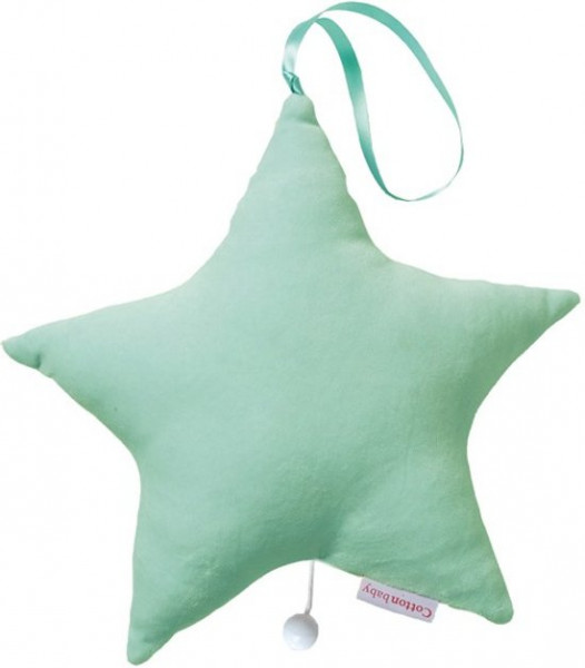 Cottonbaby Muziekdoos Ster velours Mint