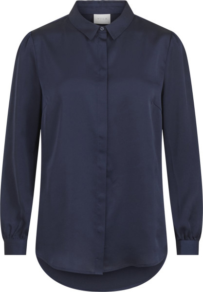 VILA - Maat 44 - VIELLETTE SATIN L/S SHIRT/SU - NOOS Dames Top