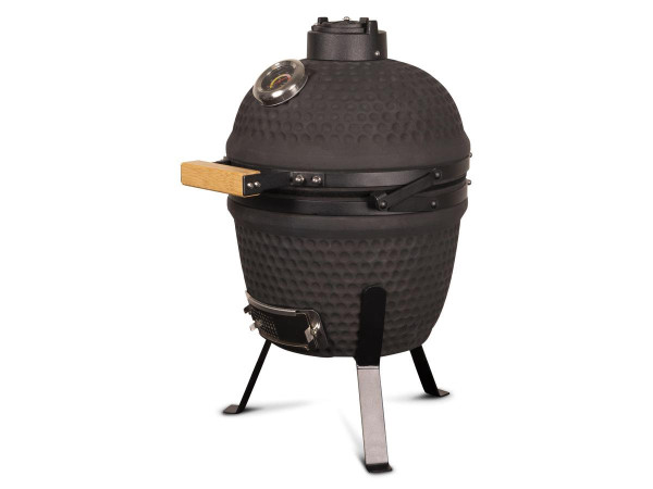 Patton Kamado Grill 13" - Keramisch - Kookoppervlak Ø 28 - Mat zwart