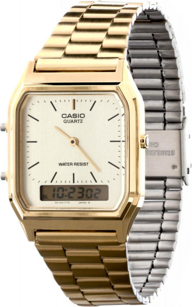 Casio Vintage Edgy AQ-230GA-9DMQYES Dames Horloge - 27.8 mm