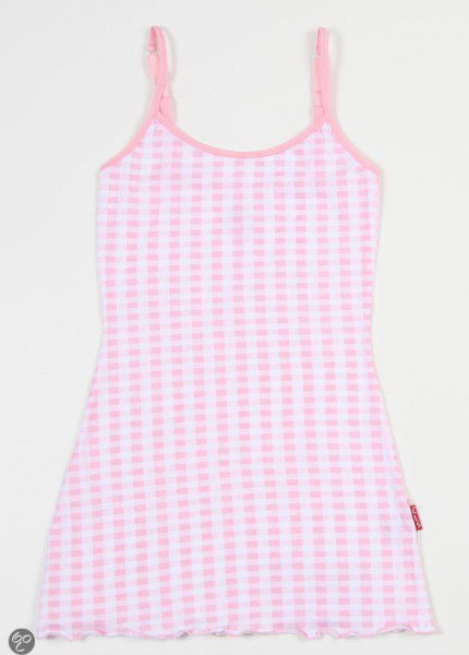 Claesen's Meisjes Jurk - White;Pink Checks - Maat 92/98